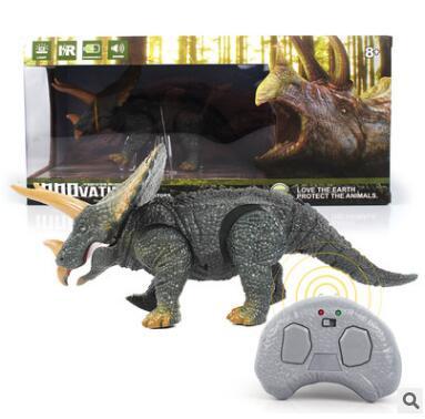Remote Control Dinosaur Toy Voice Flickering Eyes Moving Mouth Wireless Pet Electronic Toys Novelty Items CCA10540 10pcs