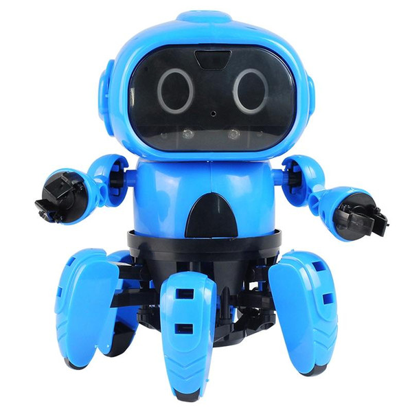 Upgraded MoFun DIY 6-Legged RC Robot Electric Infrared Obstacle Avoidance Gesture Control Programmable With Transmitter VB
