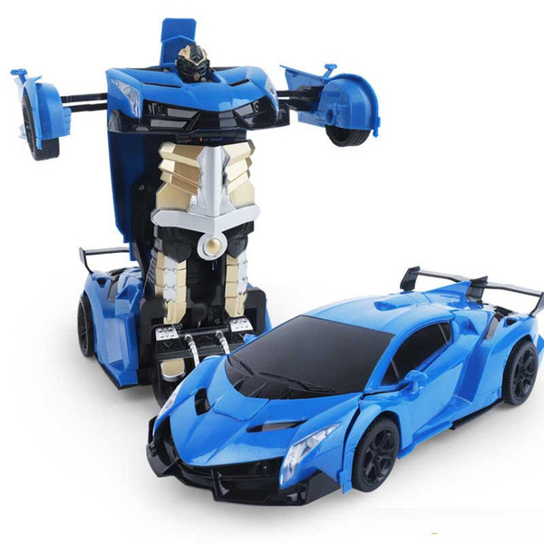 RC Racing car 1:14 Model Gesture sensing One button control Metamorphosis robot Flash LED Toys for kids