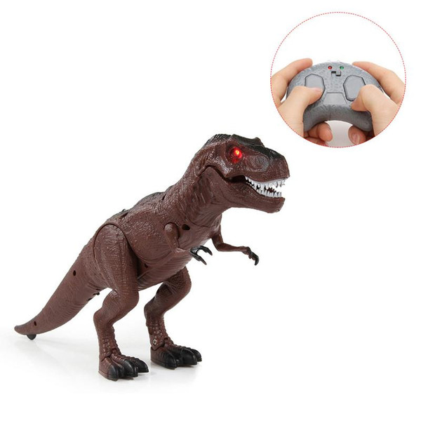 Moving Walking Roaring Dinosaur Remote Control Electronic Light Sound Kids Toy Halloween Gifts