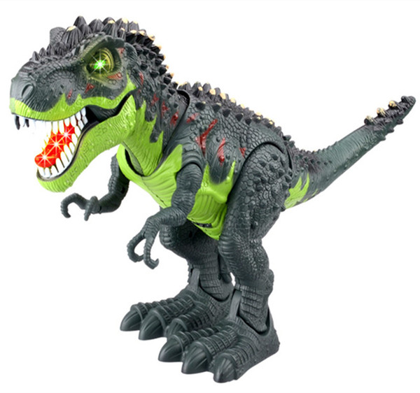 wholesale Educational Toys Walking Electric Dinosaur Robot Toys with Music Light Walk Sounds Model Toys For Children Gift