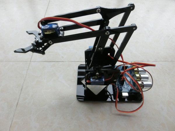 DIY Acrylic robot arm robot claw arduino kit 4DOF toys Mechanical grab Manipulator DIY