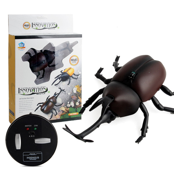 Novetly Remote Control Beetles RC Mini Beetle control toy Remote Control Recharge RC Cute Beetle Animal Model Toys For Kids