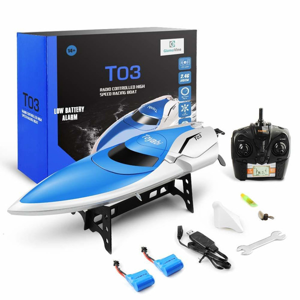 High Speed 30KM/H RC Boat 4CH 2.4GHz 4 Channel Racing Remote Control Racing Boat Fishing Boat Toys for Children Hobbies Gifts T191221