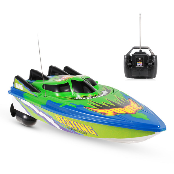 RC Boat Radio Control Racing Boat Electric Ship RC High Speed Waterproof Toys for Children Gift No Battery Version T191221