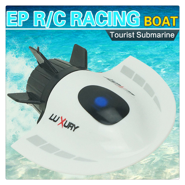 Radio Remote Control Submarine Racing Boat Toy Waterproof RC Boat Model Electric Toys Gift for Kids Can Play at Pools