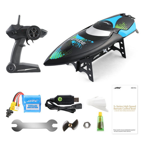 NEW 2.4G high speed RC Boat waterproof model electric children's outdoor toy rechargeable remote-control boat JJRC S3