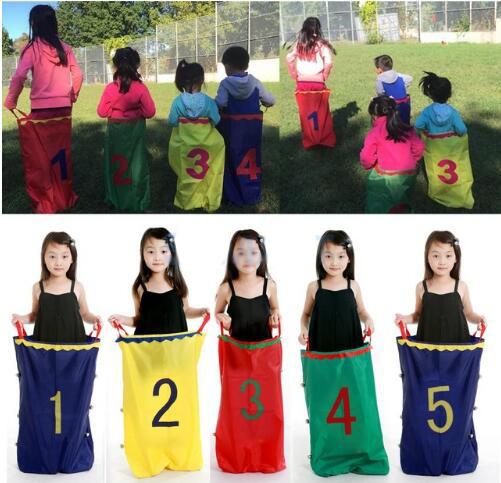 Kids Outdoor Game Parental Jumping Bag Race Racing Kids Potato Sack Sensory Integration Balance Training outerdoor Activity Toy