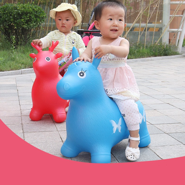 Inflatable Outdoor Toys Jumping Horse Elastic Interaction Toy Between Parent And Child Environmental Protection PVC Hot Sale 17jd WW