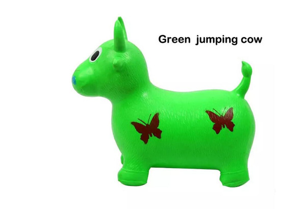 Wholesale Children's Kids inflatable Toy jumping horse jumping deer jumping cow 55*50*30cm thickening Increased PVC toys Children horse Ch
