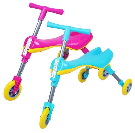 Children Bike Portable Foldable Indoor Outdoor Toddlers Glide Tricycle Trike Baby Walker Bike