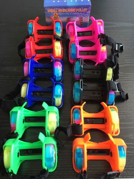 The explosion of children's toys wholesale manufacturers fenghuolun Heelys luminous meteor round Pu color wheel lamp