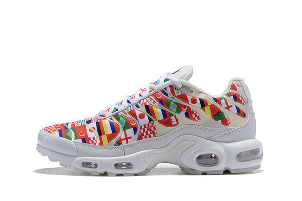2019 TN Plus NIC QS 90 Designer Shoes International Flag Men Women Running shoes World Cup Limited NIC QS Sneakers shoes Tns