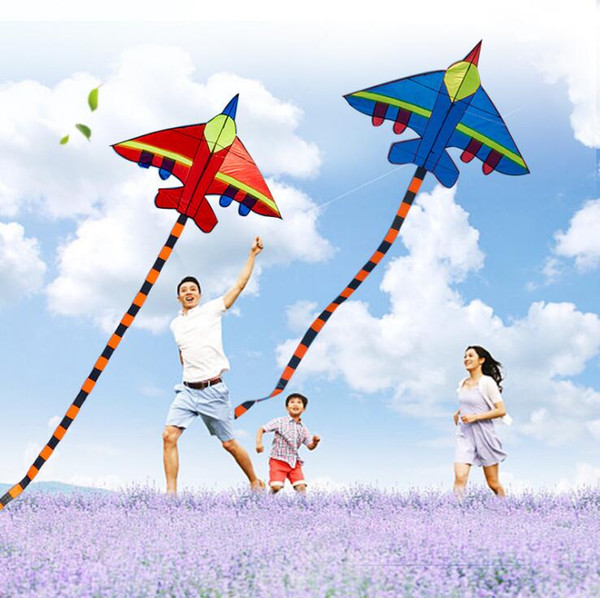 Funny Sports Flying Kite Airplane Shape Kites Outdoor Flying Toys With Handle And Line For Kids Gift Kite For Children Kids
