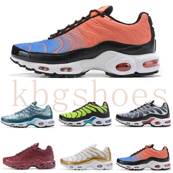 Hot Sale 2019 New Air Plus Shoes For Design Men Air Tn Qs Sports Shoes 2019 Tn Requin Breathable Mesh Black White Red Trainer Sneakers