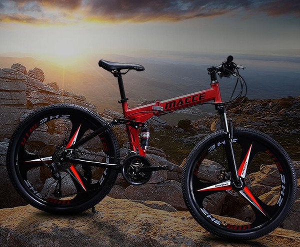 child Meixihuhu folding mountain bike 26 inch variable speed double vibration
