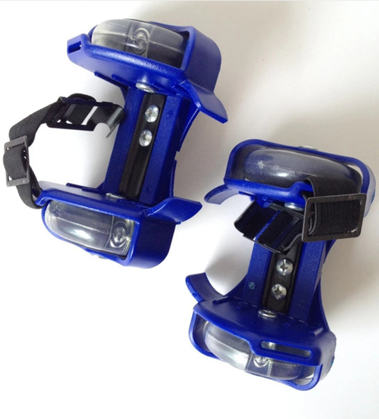 30 Pairs Children Scooter Kids Sporting Pulley Lighted Flashing Roller Wheels Heel Skate Rollers Skates Wheels Shoe Skate Roller