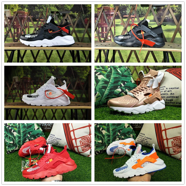 Colors Huaraches 4 IV fashion Shoes For Men & Women, Air Huarache Run Ultra Breathable Mesh Cushion Sneakers