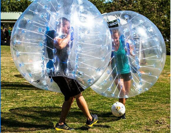 New Design Safty Environmental Protection 0.8mm PVC 1.5m Air Bumper Ball Body Zorb Ball Bubble Football Bubble Soccer Zorb Ball For Adult Or