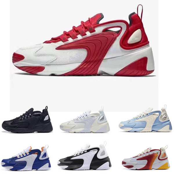 Newest Zoom 2K Men Lifestyle Running Shoes White Black Blue ZM 2000 90s style Trainer Designer Outdoor Sneakers M2K Comfortable Causal Shoes