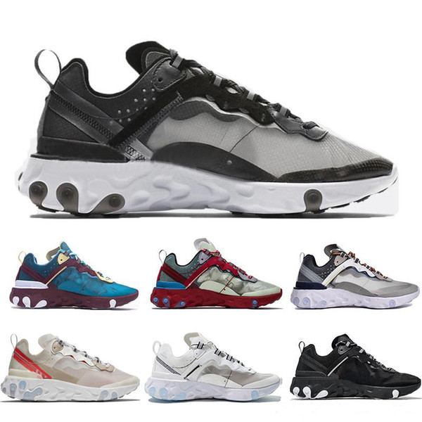 2019 Total Orange Epic React Element 87 Running Shoes For Women men Dark Grey Blue Chill Trainer 87s Sail Green Mist Sports Sneakers