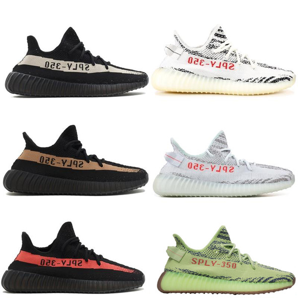 350 V2 Running Shoes Kanye West Men Women Zebra Butter Beluga 2.0 Black White Red Pink Designer Trainer Sport Sneakers Size 36-45