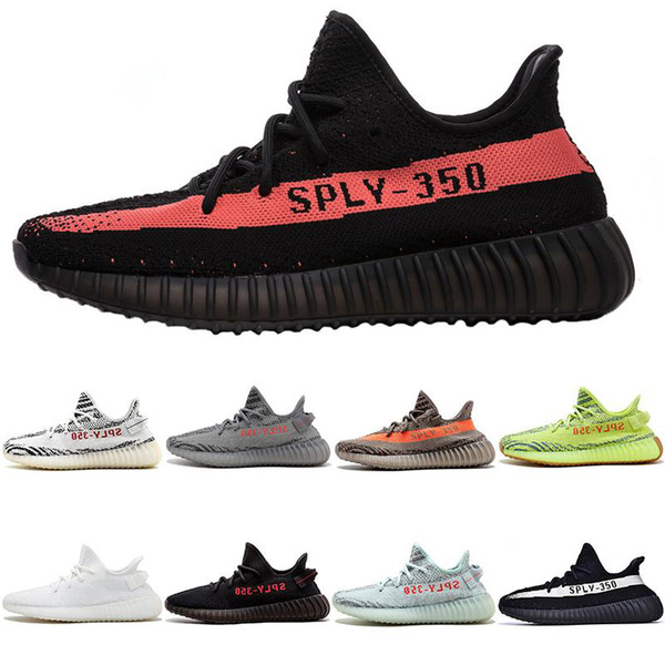 2019 New 350 Athletic Shoes Zebra sesame static black casual shoes men women sports shoes sneakers