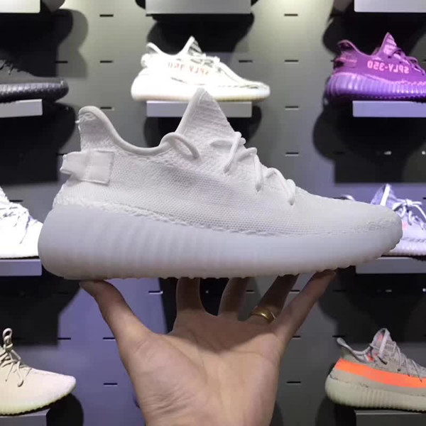 Butter 2019 350 V2 Semi Frozen Cream White Zebra Bred Black Red Beluga 2.0 Kanye West Sports Running Shoes Sport Sneakers 36-45