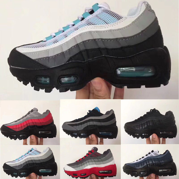 2019 95 Kids Running Shoes For Boys Girls OG Vapor Air Ultra 20th Anniversary Chaussures Children 95 Trainers Sneakers Shoes Size 28-35