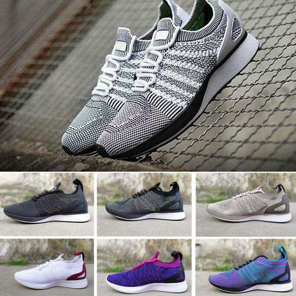 Air Zoom Mariah Fly Racer 2 Women Mens Athletic all black red green Casual Shoes weaving AIR Zoom Racer Sneaker Trainers Size 36-45