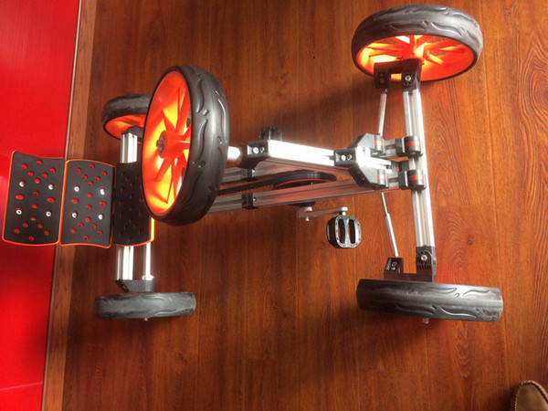 Creative Manual Meccano assembly DIY Children changeable Go Karts kids ride on car toy with four wheels
