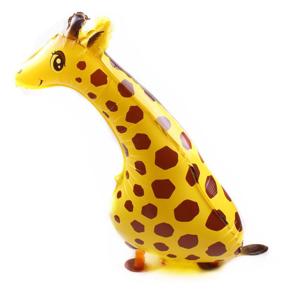 flying toy impending Walking Pet Balloons giraffe aluminum Walking Balloons Animal Foil Balloon Party Decoration Supplies Toy Kids Gift