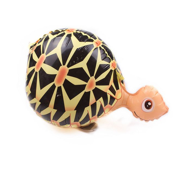 New walking turtle modeling aluminum helium foil balloon children 's holiday party layout flying dangling toys balloon