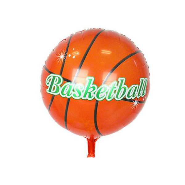Round Sport Ball Shape Basketball Foil Balloon Inflatable aluminum helium Ballons Kids Birthday Party Festival Gifts
