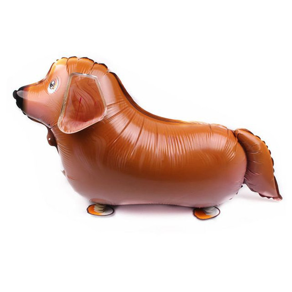 flying toy impending Pet Balloon golden hound dog aluminum Walking Balloons Animal Foil Balloon Party Decoration Supplies Toy Kids Gift
