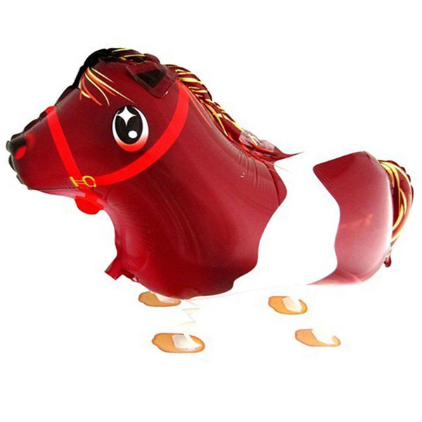 Pony Walking Pet Balloons Horse Walking Animal Foil helium Balloons Party Decoration Supplies kids flying Toys