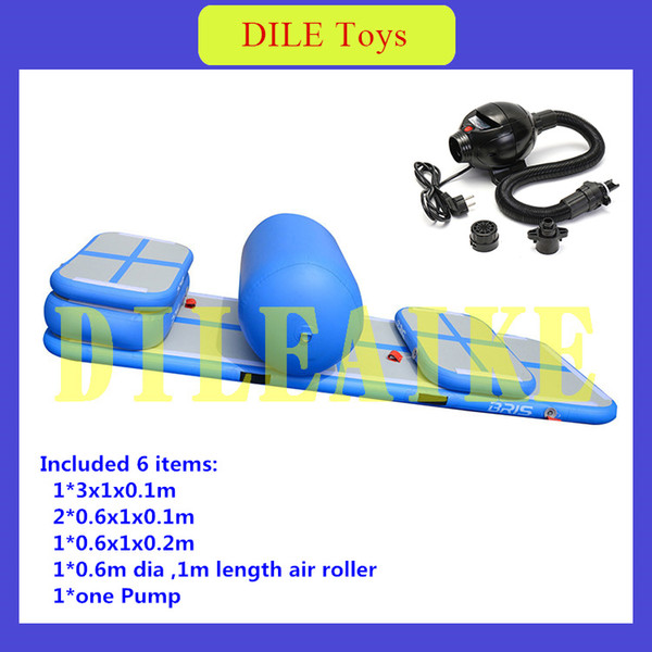Free Shipping A Set of Small Inflatable Jumping Mat Gymnastic Air Tumble Track Inflatable Sport Airtrack For Gym