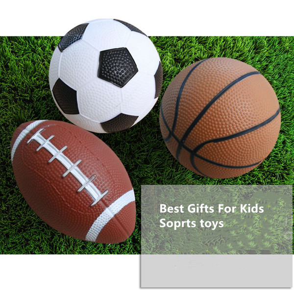 14.5CM Diameter Inflatable Football Basketball American Football Toy Preschool Props Children Sports Ability Training Inflatable Ball Toys