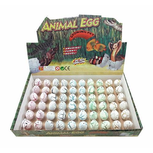 60 Pcs Hatching Magic Growing Pet Dinosaur Kit Excavation Egg Inflatable Toys