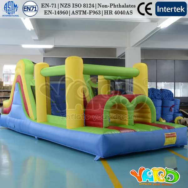 YARD backyard family bounce house inflatable bouncer moonwalk obstacle course with blower