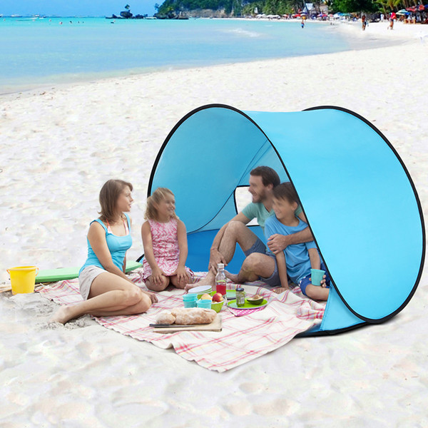 Outdoor Camping Tents Instant Pop Up Tent Baby Beach Tent Cabana Portable Anti UV Sun Shelter for Camping Fishing Hiking