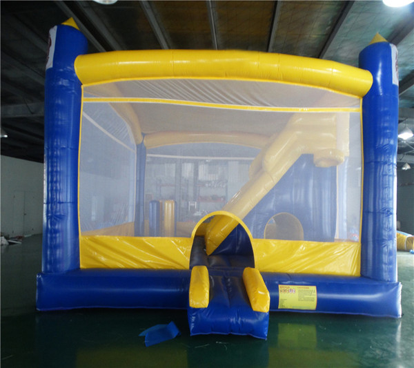 environmental protection material good quality inflatable bounding table jumper bouncer bounce house with slide