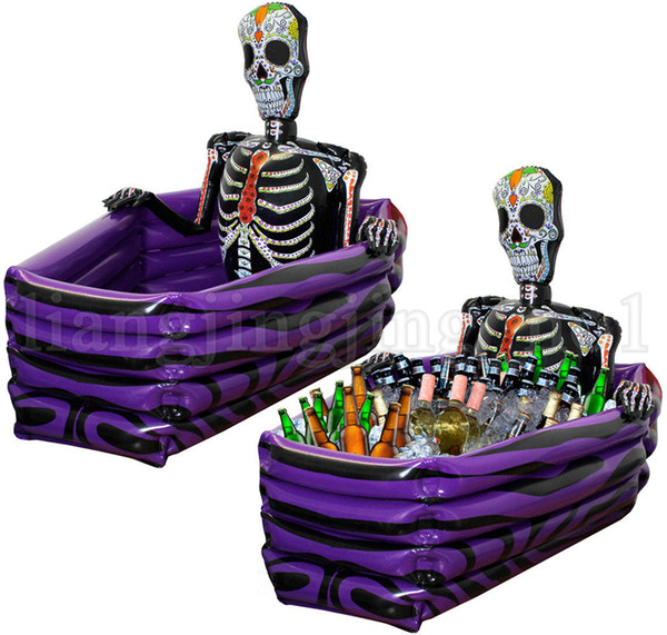Halloween Inflatable Skeleton Drinks Cooler Party Accessories Fun Prop Decoration Newest Fancy Party Supplies HOT LJJN238