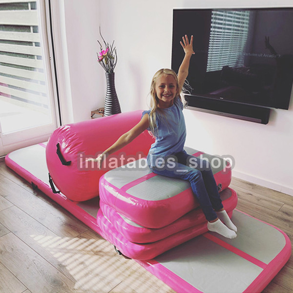 A Set (4 air track+1 roller+1 pump) Inflatable Air Track Water Trampoline Airtrack Gymnastics Air Mat For Sale