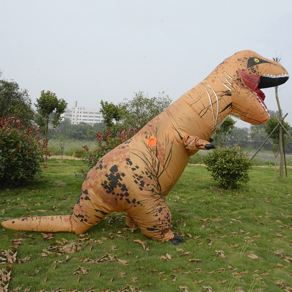 Inflatable Dinosaur Costume Fan Operated Fancy Dress Outfit for Adults