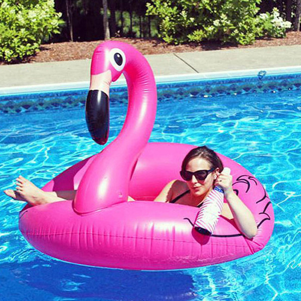 Flamingo Floating Bed Swimming float Raft Air Mattress Summer 120cm PVC Adults Pool Float Toy Floating Row