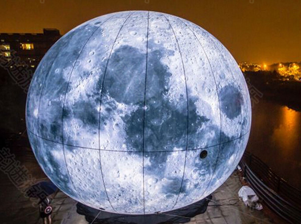 2M Led Lighted Inflatable Moon Ball for Outdoor Promotion