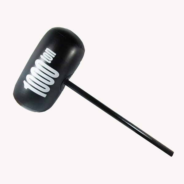 PVC Large Funny Black Inflatable 1000 Ton Hammer Balloon Party Toy - Hard Handle - Kids Party Favors Blow Up Pool Beach Toy