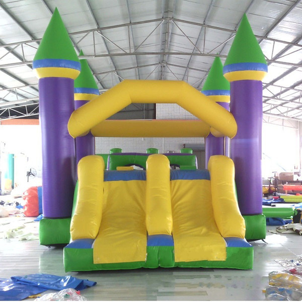 YARD Residential inflatable bouncer bounce house moonwak bouncy jumper slide combo trampoline toys with double slides