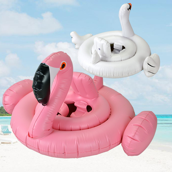 Children's Pool Float Flamingo Swan Water Inflatable Floating Bed Riding Floating Row Swimming Circle Drop Shipping